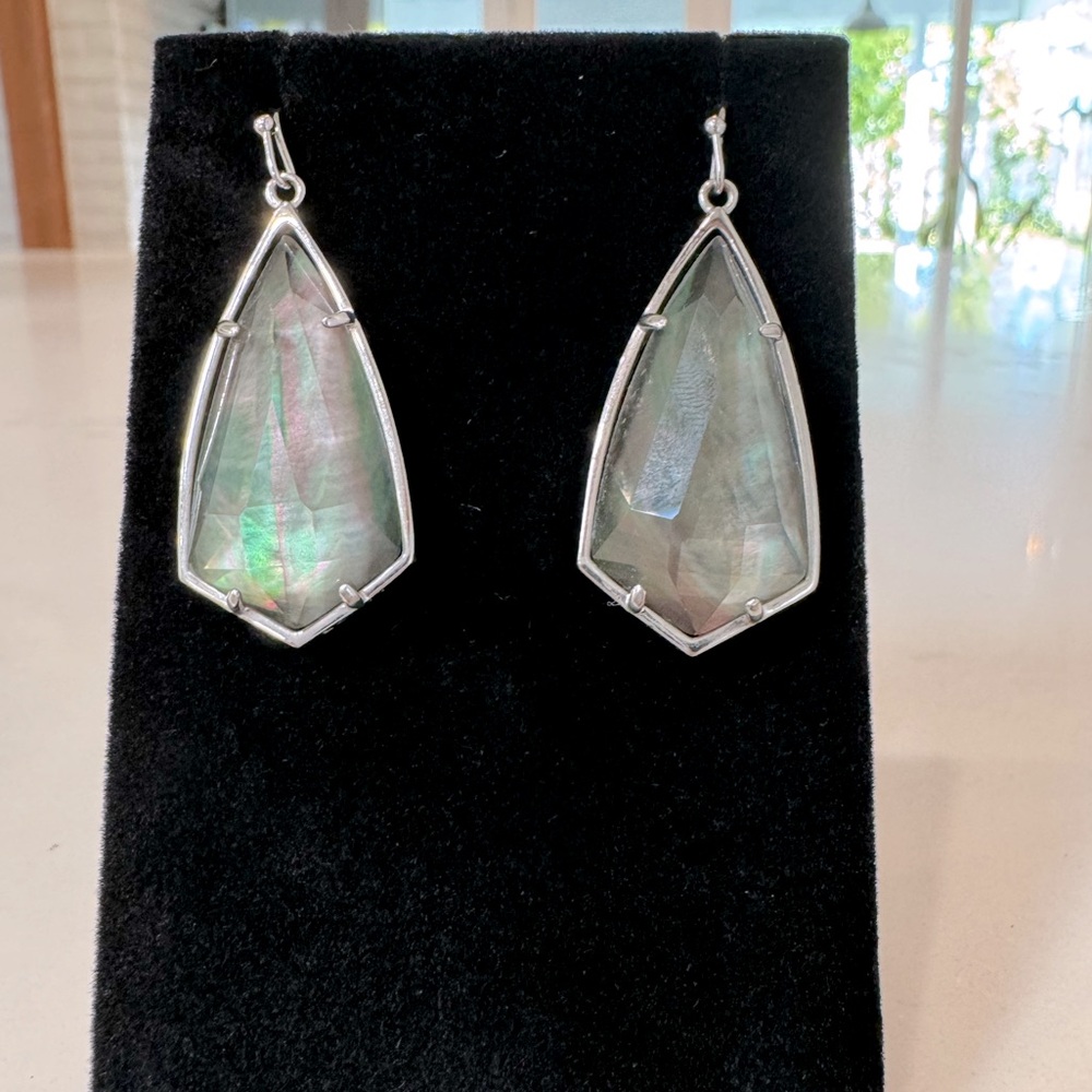 Kendra Scott Black Mother of Pearl Earrings
